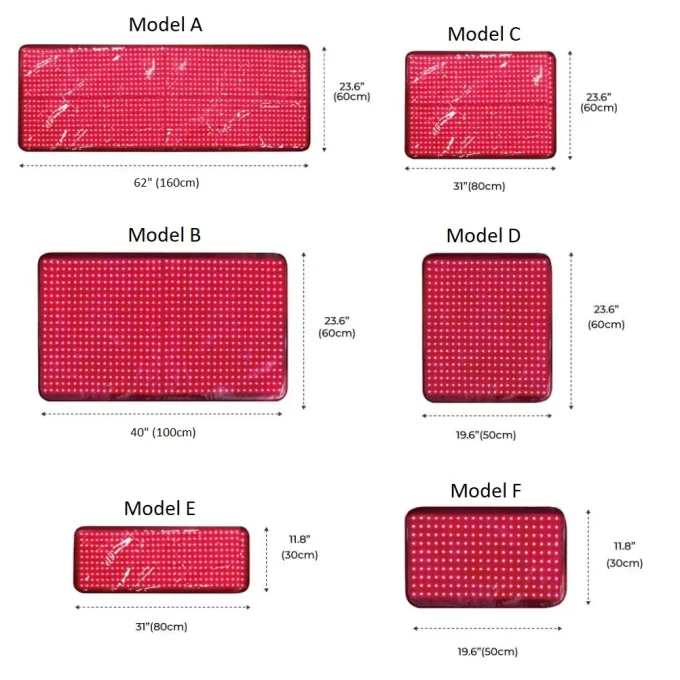 Red Light Therapy Mat – podložka pro regeneraci - 6 rozměrů