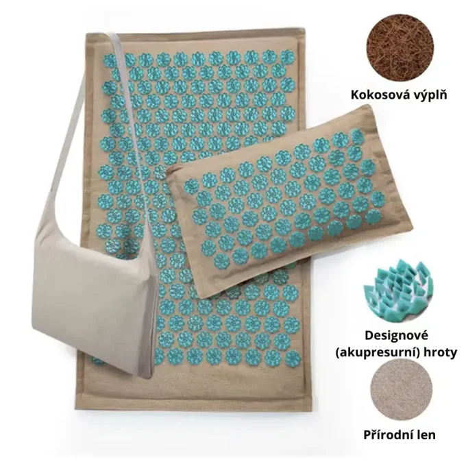 Akupresurní podložka s kokosovou výplní