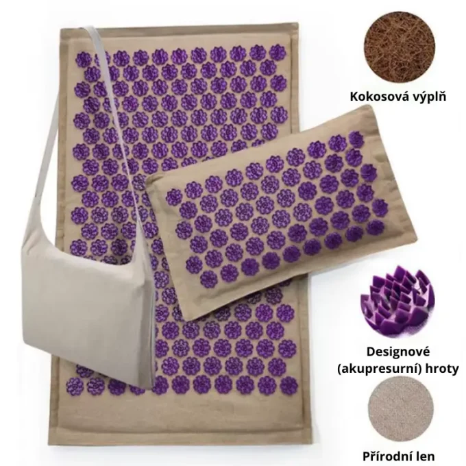 Akupresurní podložka s kokosovou výplní